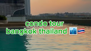 luxury condo tour bangkok thailand [upl. by Welker637]