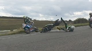 Ulster Grand Prix Crash Slow Motion [upl. by Atcliffe]