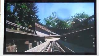 Flying Turns Roller Coaster  GoPro Hero Camera [upl. by Conlan]