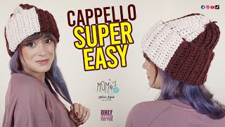 CAPPELLO FACILISSIMO UNCINETTO quotMUDquot  EASY CROCHET HAT 🌻Momìs🌻crochet tutorial hat [upl. by Aile391]