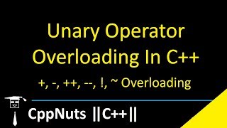 Unary Operator Overloading In C [upl. by Harriman301]