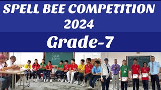 Spell Bee  Grade  7  Spelling Bee Competition 2024  BDMEHS School [upl. by Lasyrc]