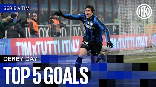 TOP 5 GOALS VS MILAN ⚽⚫🔵 [upl. by Cos]