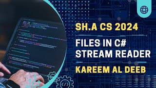 Files in C  StreamReader Class  اتعلم ازاي تقرأ من الملفات [upl. by Annaor460]