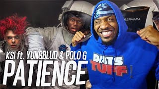 KSI – Patience feat YUNGBLUD amp Polo G REACTION [upl. by Magdalena]