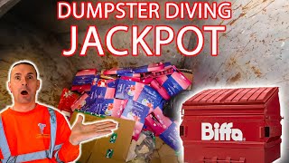 DUMPSTER DIVING UK PALLETS FULL OF STOCK LEFT OUT IN THE RAIN [upl. by Yetak399]