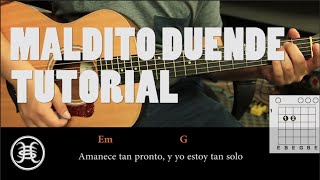 Como tocar quotMaldito Duendequot de Héroes del Silencio  Tutorial Guitarra HD [upl. by Jacqueline]