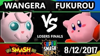 Smash Con 2017 Smash 64  Wangera Jigglypuff Vs Fukurou Kirby Super Smash Bros LF [upl. by Aliam950]