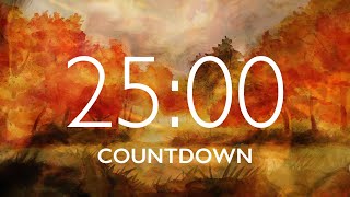 25 Minute Fall Leaves Timer with Relaxing Music and Alarm 🎵⏰ [upl. by Anauqed]