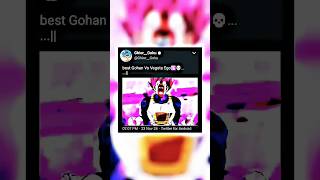 Beast Gohan Vs Ego Vegeta of destroyer 🛐💀 rap music hiphop freestyle dancehallgoku [upl. by Lohrman358]