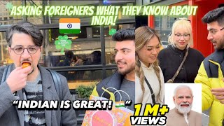 ASKING FOREIGNERS 🇨🇦 WHAT THEY KNOW ABOUT 🇮🇳 INDIA piyushgera canada india [upl. by Ahseneuq]