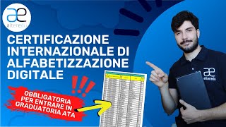 Certificazione Internazionale di Alfabetizzazione Digitale Cosè e Come si Ottiene [upl. by Omor]