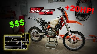 Adding 20HP to my 2023 KTM 500 EXCF Dual Sport INSANE [upl. by Atilam]