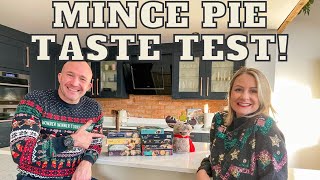 Testing Christmas Foods Mince Pie Taste Test Challenge Best Mince Pies 2022 Lara Joanna Jarvis [upl. by Rudelson]