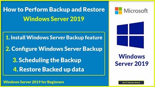 How to Perform Backup and Restore in Windows Server 2019 [upl. by Kylila847]