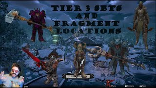 All Tier 3 Sets and Fragment Drop locations  Dungeons of Sundaria [upl. by Dloraj120]