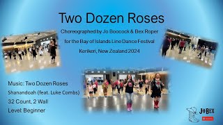 Two Dozen Roses  Line Dance Demo [upl. by Genia]