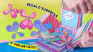 CAJA SORPRESA con MARIPOSAS QUE VUELAN 🦋💥 Regalo sorpresa FÁCIL ✂️Craftingeek [upl. by Carver]