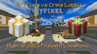 2021 ALL PRESENT LOCATIONS IN CVC LOBBY 33 Hypixel Cops vs Crims Lobby Quest [upl. by Epner335]