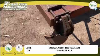 Lote 24  Subsolador 3 Hastes [upl. by Garris]