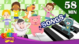 Words Songs  Learn English for Kids  Collection of Kindergarten Songs [upl. by Lubow]