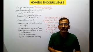 HOMING ENDONUCLEASE or MEGANUCLEASE GENOME EDITING for CSIRNET  GATE ampNEETSAM BIOLOGY CLASS [upl. by Ladiv605]