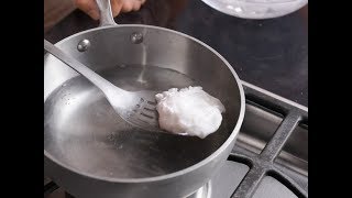 Alton Brown Makes the Perfect Poached Egg  Food Network [upl. by Kinemod796]