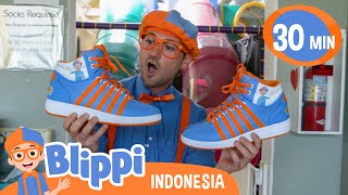 Blippi Bermain di Taman Bermain Anak  Blippi Bahasa Indonesia  Video Anak  Petualangan Blippi [upl. by Landa554]