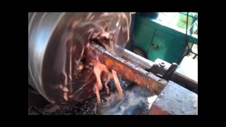 Rebar threading amp fixing rebar coupler Mechanical Splicing [upl. by Meirrak440]