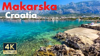 Makarska Croatia 🇭🇷 4K Makarska Riviera June Walking Tour 2022 [upl. by Hofmann670]