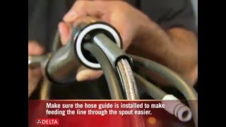 How to Install a Single Handle Kitchen Faucet  Plumbersstockcom [upl. by Ahsrats]