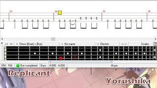 レプリカント  ヨルシカ  ベース TAB Replicant  Yorushika  Bass [upl. by Nosneh129]