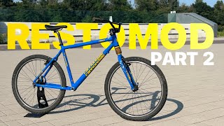 Vintage MTB into a gravel bike Cannondale F800 Restomod  Part 2 [upl. by Ollehcram]