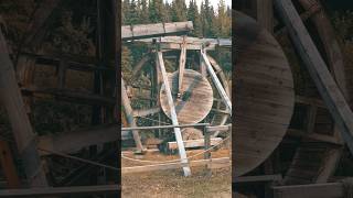 Cornish Waterwheel Demonstration 🛞 Barkerville BC Canada shorts [upl. by Eloc]