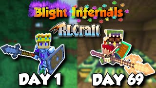 100 Days RLCraft But All Mobs Are Blight Infernals Part 12 [upl. by Avad]