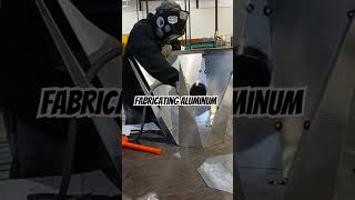 Fabricating Aluminum furniture welding welder spoolgun [upl. by Janette639]