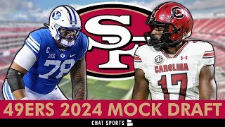 2024 49ers Mock Draft 7Round San Francisco 49ers Draft Picks For 2024 NFL Draft After NFL Combine [upl. by Blaze290]