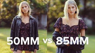 50mm vs 85mm Comparisons for Portrait Photography [upl. by Eilyr]