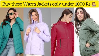 Buy these 14 Coolest Warm Jackets from Flipkart only under 999 Rs😀 sapnasvibe jackets women [upl. by Nashner283]