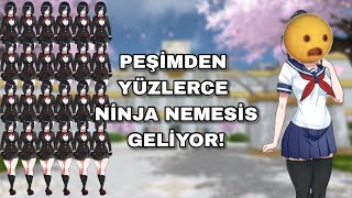 NİNJA NEMESİS ORDUSU 😨🏃‍♂️  Yandere Simulator Survive Nemesis Simulator Türkçe [upl. by Suzette]