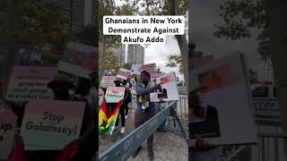 Ghanaians in New York Demonstrate Against Akufo Addo ghana stopgalamsey fixthecountry akufoaddo [upl. by Noned]