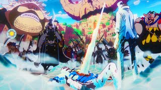 ONE PIECE「 A M V 」GARP VS AOKIJI FULL FIGHT [upl. by Zoellick]