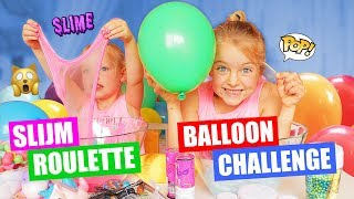 SLIJM ROULETTE BALLOON CHALLENGE Squishies In Slijm Mixen ♥DeZoeteZusjes♥ [upl. by Ssac]