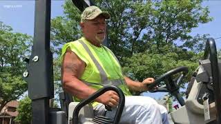 DPW Flaggers Deal With Belligerent Drivers [upl. by Mckenzie]