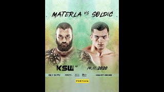 Materla vs Soldic  świetna walka na KSW 56  OPINIE  KOMENTARZ  TYPY NA WALKĘ [upl. by Nilla]