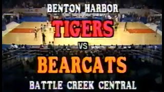 1989 Battle Creek Central vs Benton Harbor High School Basketball Regional Championship FULL GAME [upl. by Aiouqes]