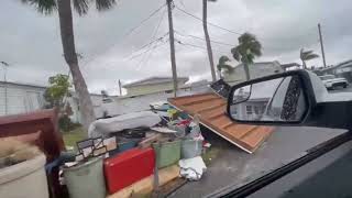 Hurricane Helene damage Sea Horse Park St Pete’s Fl [upl. by Doig]