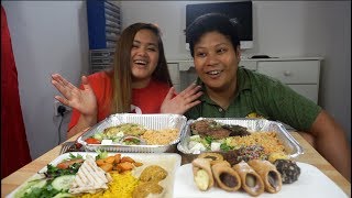 Greek Food  Kleftico  Moussaka  Mukbang [upl. by Cade]