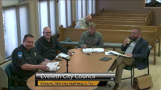 Eveleth City Council Meeting May 2 2023 [upl. by Aivun42]