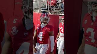 Jalen Milroe leads Alabama out to the Iron Bowl vs Auburn [upl. by Ahto]